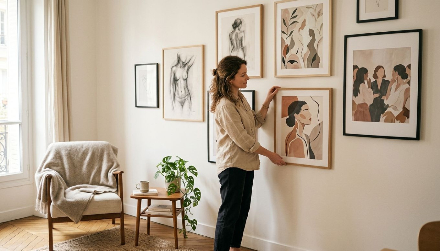 Tableaux au féminin : comment sublimer un intérieur tout en rendant hommage